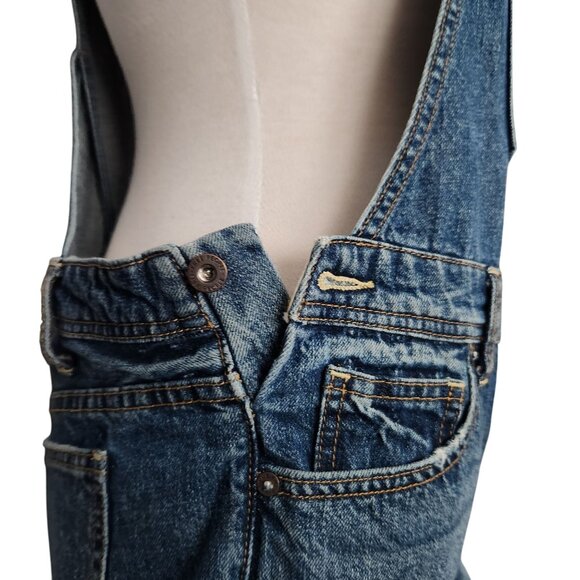 We The Free Short Denim Overalls Women's Size 28 Western Cowgirl - Picture 5 of 8